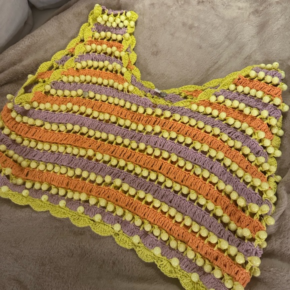 CeliaB Argento Crochet Skirt and Crop Top Set - Picture 9 of 10